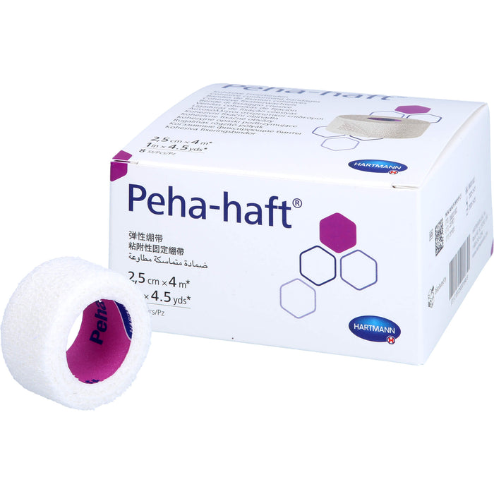 HARTMANN Peha-haft Latexfrei Fixierbinde 2,5 cm x 4 m, 8 pc Paquet