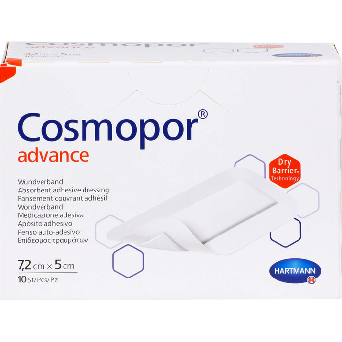 Cosmopor Advance Wundverband 7,2 cm x 5 cm, 10 pc Pansement