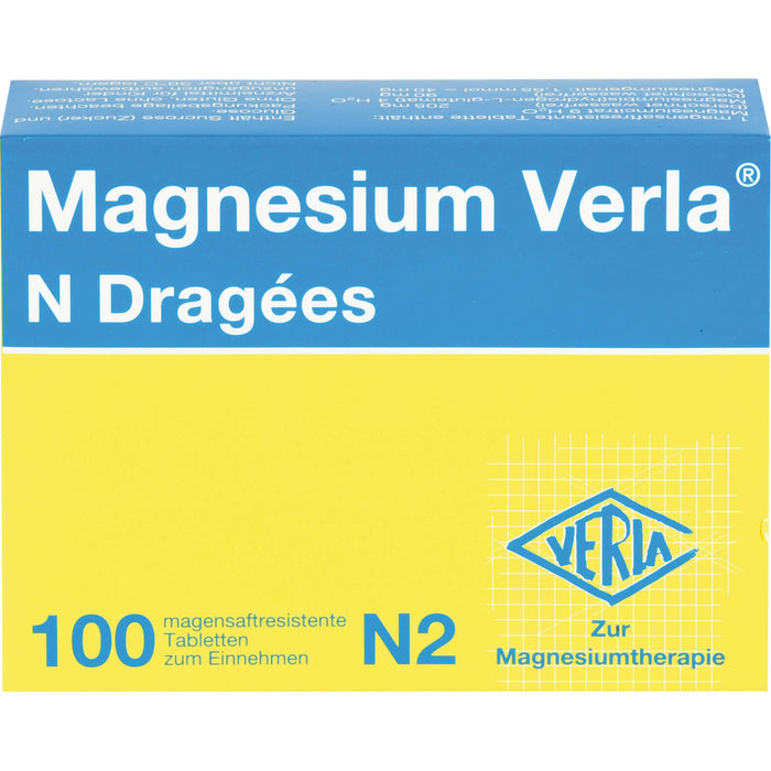 Magnesium Verla N Dragees, 100 pc Tablettes