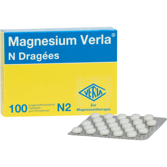 Magnesium Verla N Dragees, 100 pc Tablettes