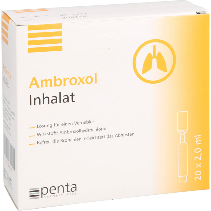 Ambroxol Inhalat 15 mg/2 ml, 40 ml Lösung