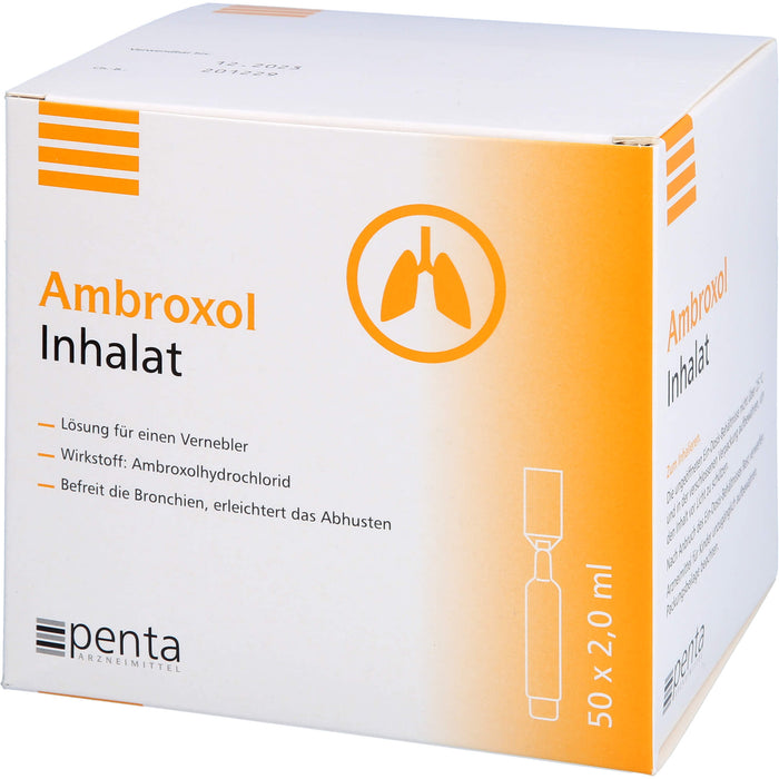 Penta Arzneimittel Ambroxol Inhalat Ein-Dosis-Behältnisse mit je 2 ml Lösung, 50 pcs. Single dose containers