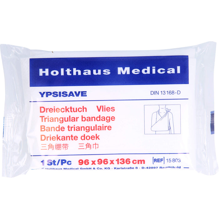 Holthaus Medical YPSISAVE Dreiecktuch Vlies 96 cm x 96 cm x 136 cm, 1 pc foulard