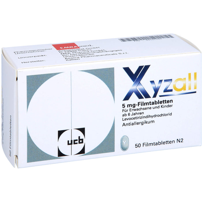 Xyzall 5 mg Emra Filmtabletten, 50 St FTA