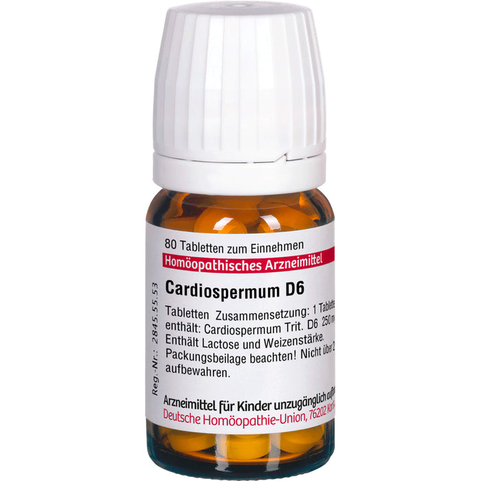 DHU Cardiospermum D6 Tabletten, 80 pc Tablettes