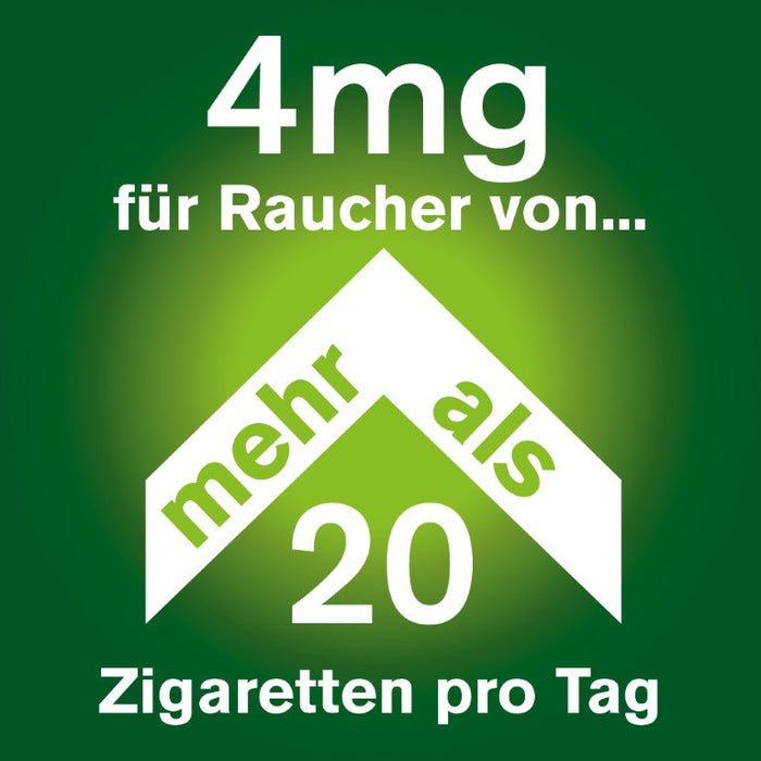 nicorette Kaugummi 4 mg Nicotin zuckerfrei freshmint für starke Raucher, 105 pcs. Chewing gum