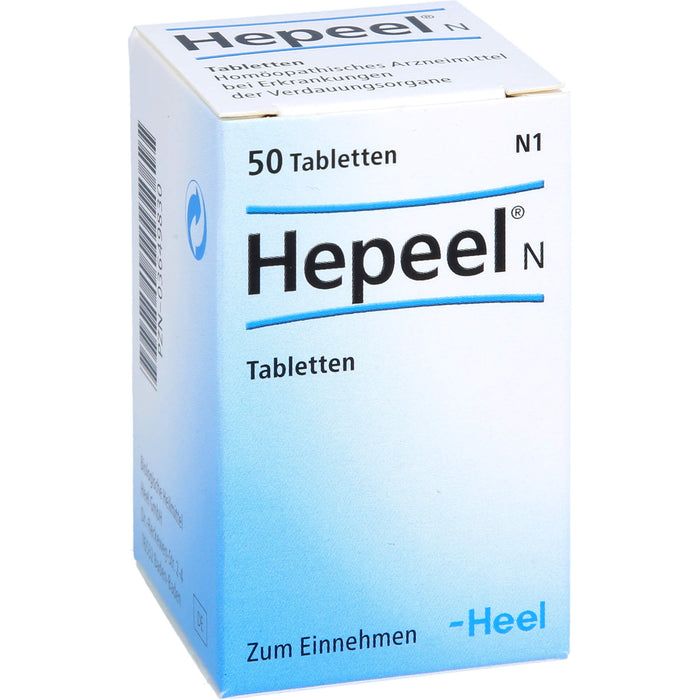 Hepeel N Tabletten bei Erkrankungen der Verdauungsorgane, 50 pc Tablettes