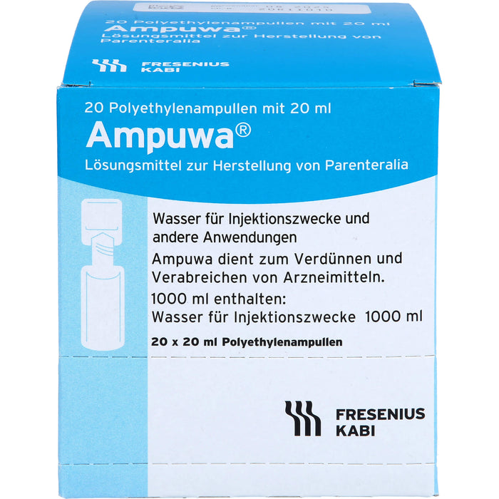 Ampuwa Wasser für Injektionszwecke Polyethylenampullen, 400 ml Solution