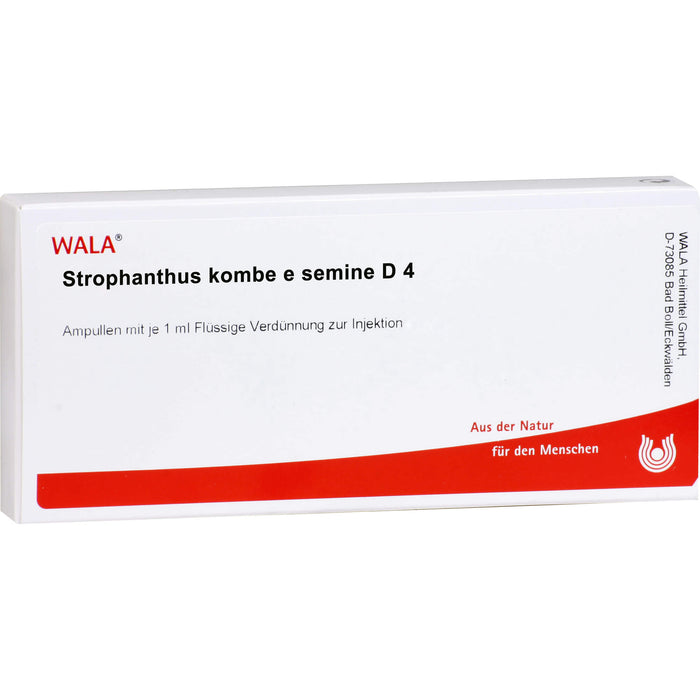 WALA Strophanthus kombe e semine D4 flüssige Verdünnung, 10 pc Ampoules