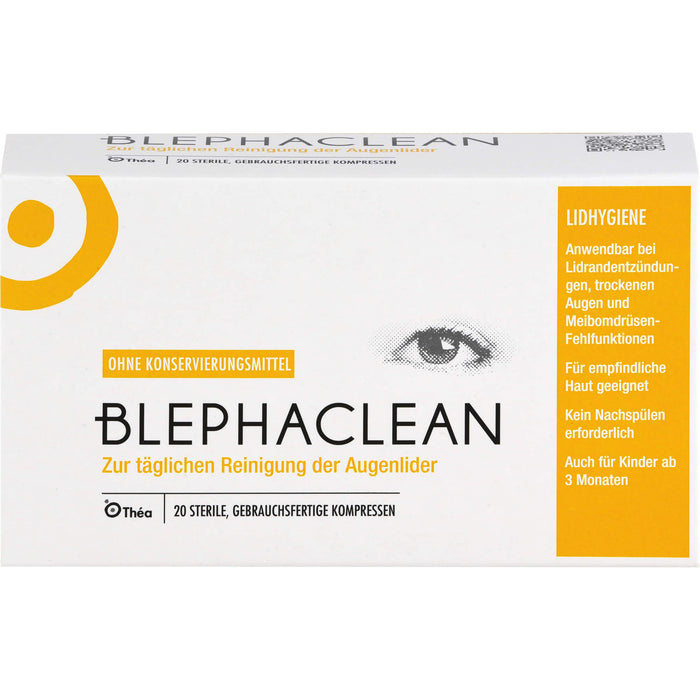 BLEPHACLEAN sterile Kompressen zur Lidreinigung, 20 pc Compresses