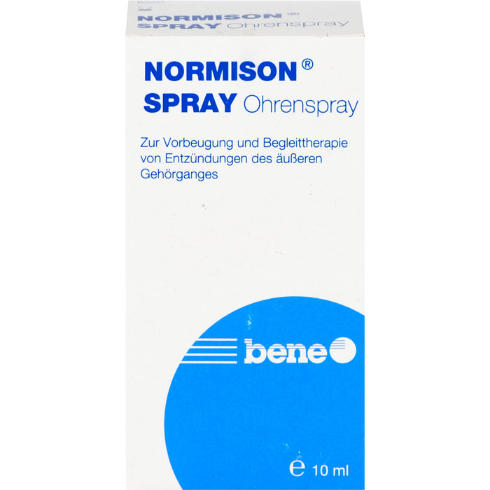 NORMISON Ohrenspray zur Vorbeugung von Entzündungen des äußeren Gehörgangs, 10 ml Solution