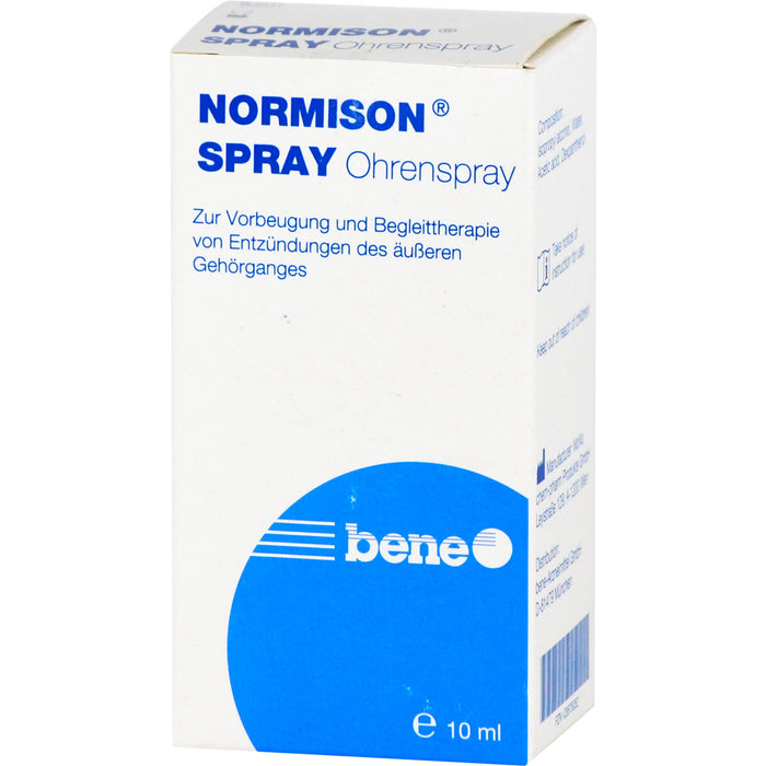 NORMISON Ohrenspray zur Vorbeugung von Entzündungen des äußeren Gehörgangs, 10 ml Solution