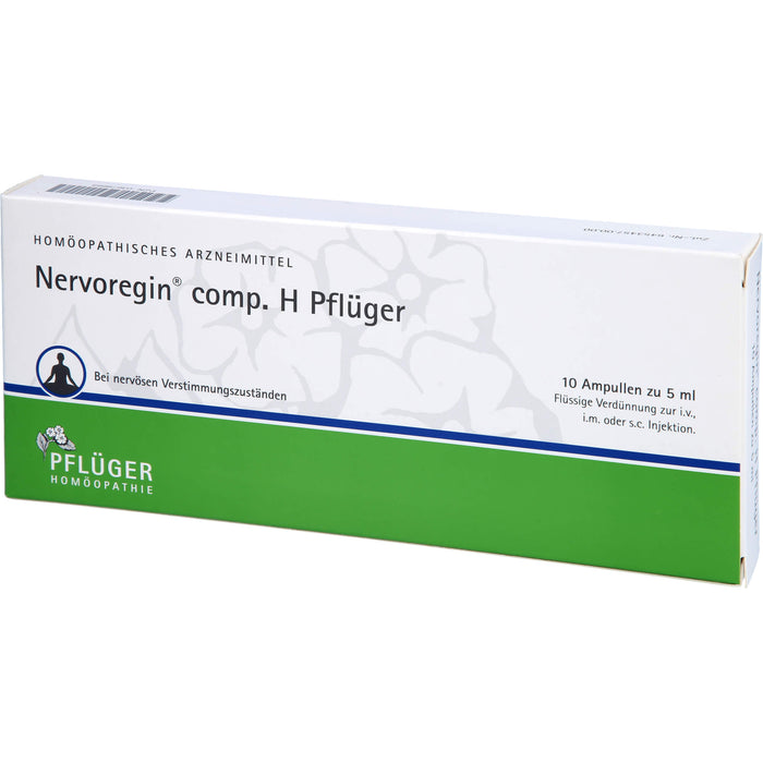 PFLÜGER Nervoregin comp. H bei nervösen Verstimmungszuständen, 10 pc Ampoules