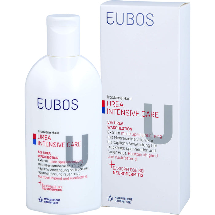 EUBOS Trockene Haut UREA 5% Waschlotion, 200 ml Lotion