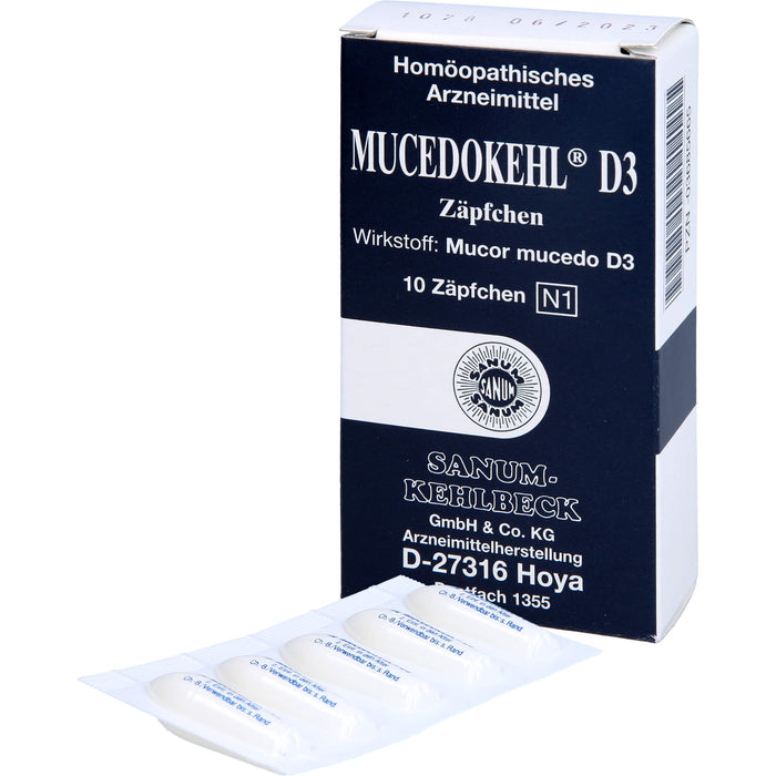 Mucedokehl D3 Supp., 10 pcs. Suppositories