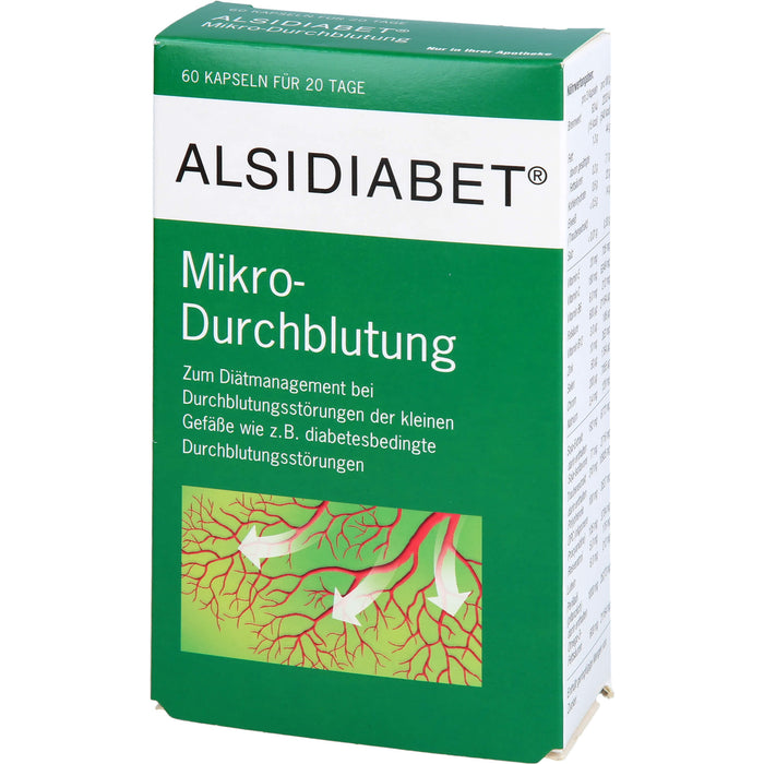 ALSIDIABET Mikro-Durchblutung Kapseln, 60 St. Kapseln