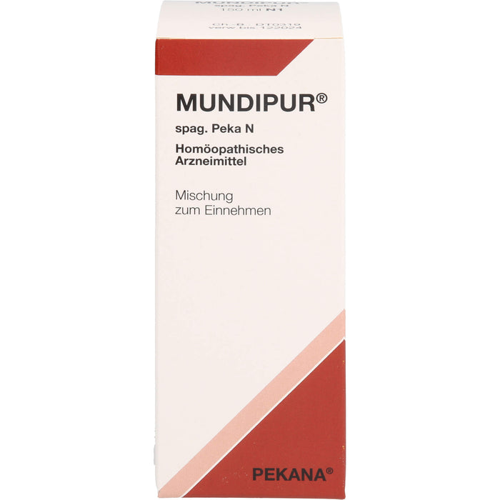 Mundipur spag. Pekana N Saft, 150 ml Lösung