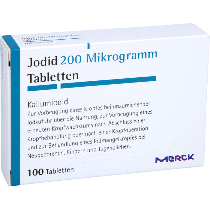 Jodid 200 Mikrogramm Tabletten, 100 pc Tablettes