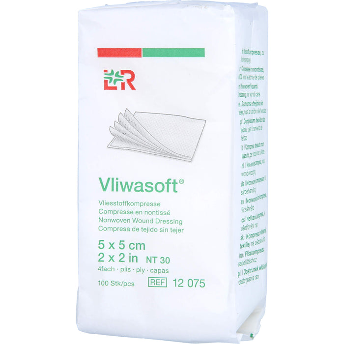 Vliwasoft Vliesstoffkompresse 5x5cm, 100 pc Compresses