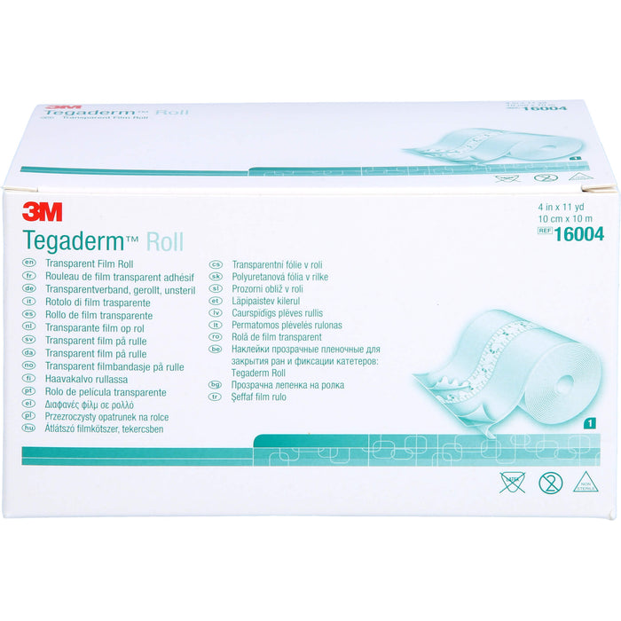 3M Tegaderm Roll 10 cm x 10 m Transparentverband unsteril, 1 pcs. Patch