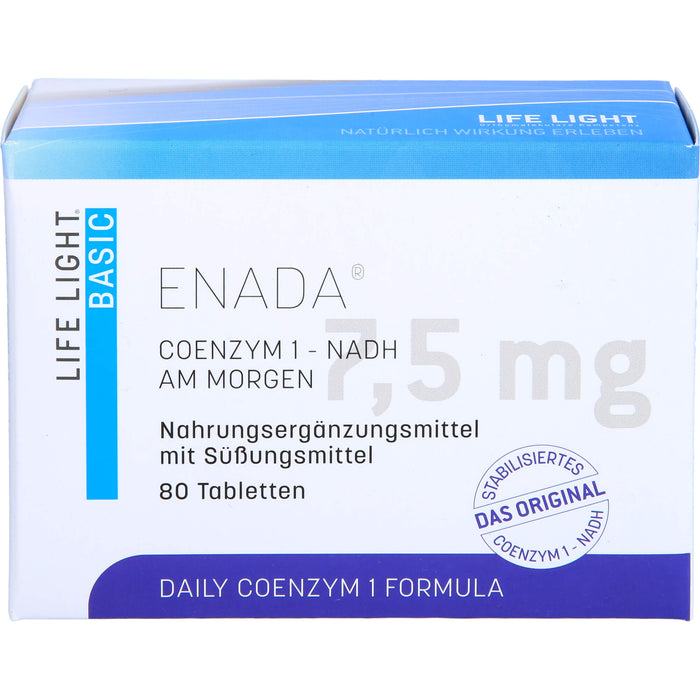 LIFE LIGHT Enada Coenzym 1 NADH Tabletten, 80 St. Tabletten