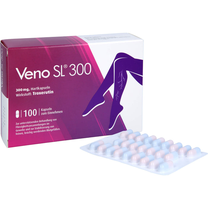 Veno SL 300 Hartkapseln bei Flüssigkeitsansammlungen im Gewebe, 100 pc Capsules