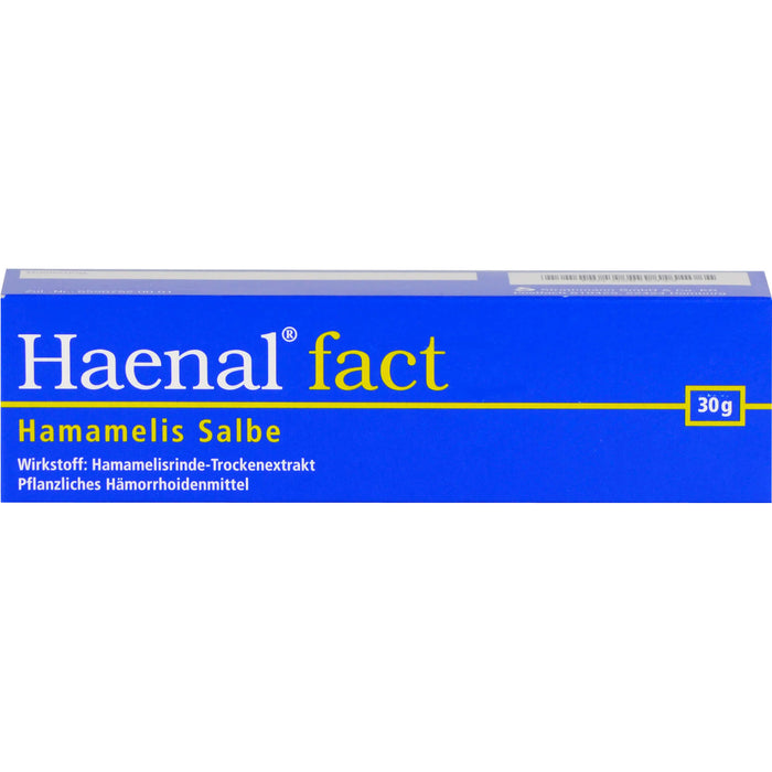 Haenal fact Hamamelis Salbe zur Anwendung auf der Haut, 30 g Salbe