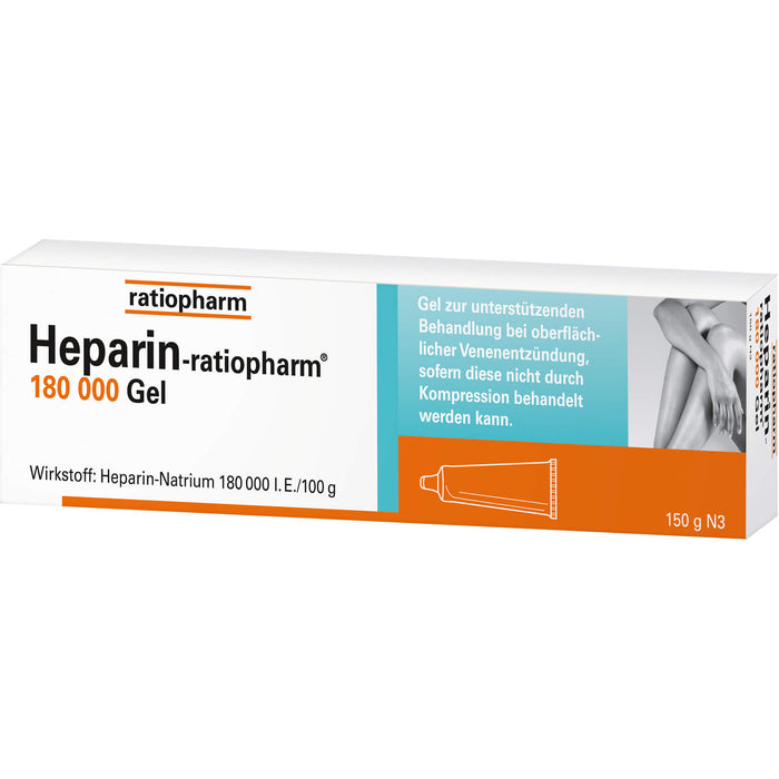 Heparin-ratiopharm 180 000 Gel, 100 g Gel