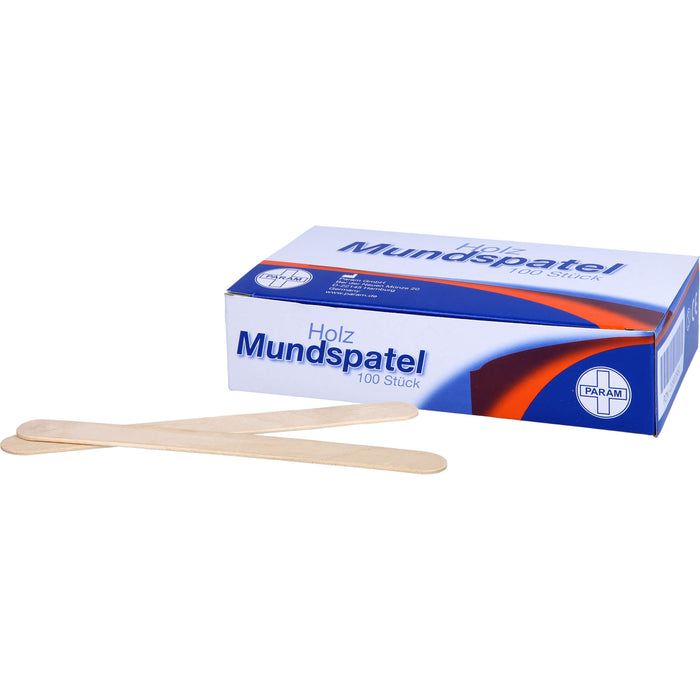 PARAM Holzmundspatel, 100 pc Spatule en bois