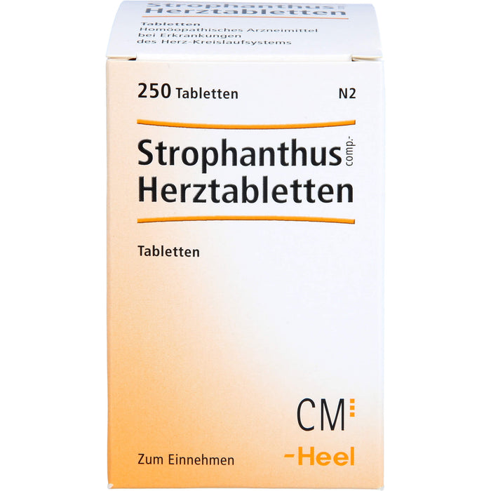 Strophantus comp. Herztabletten Heel, 250 pc Tablettes