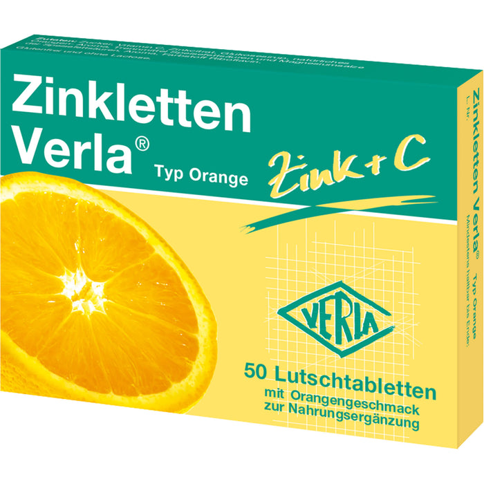 Zinkletten Verla Typ Orange Tabletten, 50 St. Tabletten