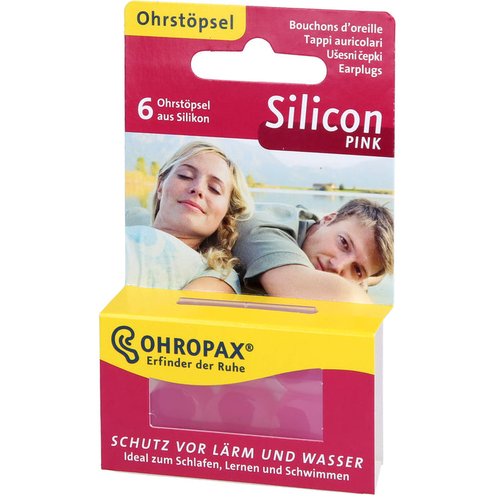 OHROPAX Silicon Ohrstöpsel, 6 pc Bouchons d'oreilles