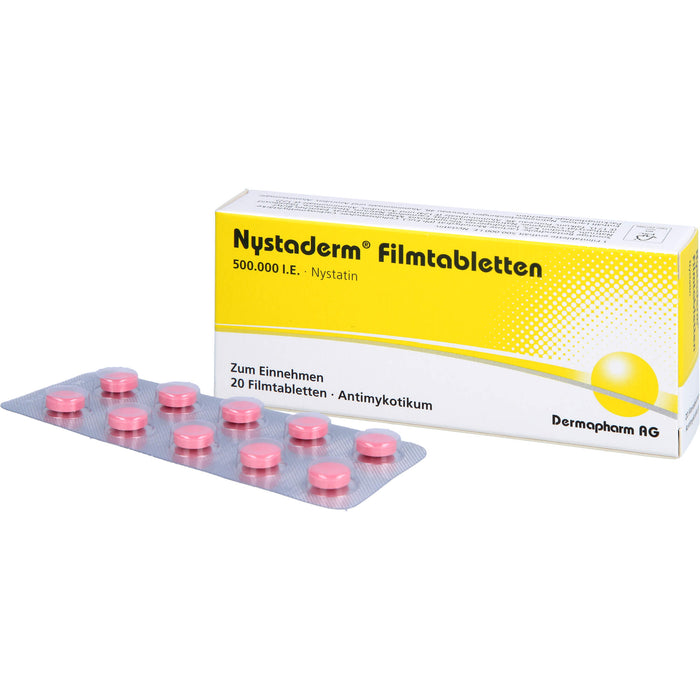 Nystaderm Filmtabletten Antimykotikum, 20 St. Tabletten