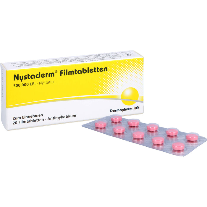 Nystaderm Filmtabletten Antimykotikum, 20 St. Tabletten