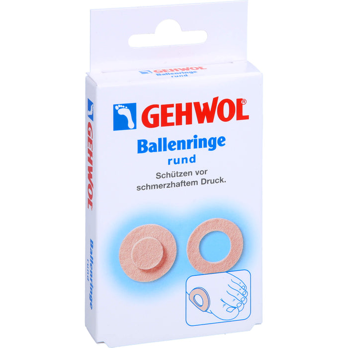 GEHWOL Ballenringe rund schützen vor schmerzhaftem Druck, 5 pcs. Patch