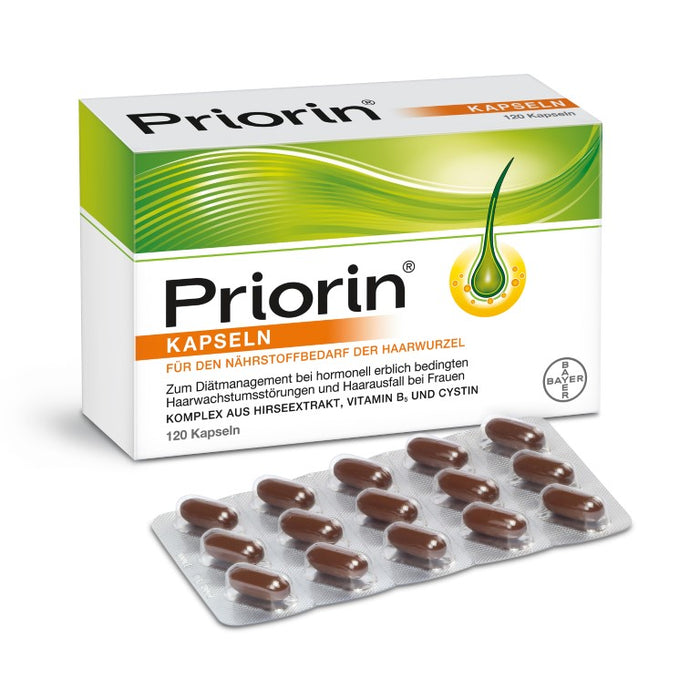 Priorin Kapseln für den Nährstoffbedarf der Haarwurzel, 120 pcs. Capsules