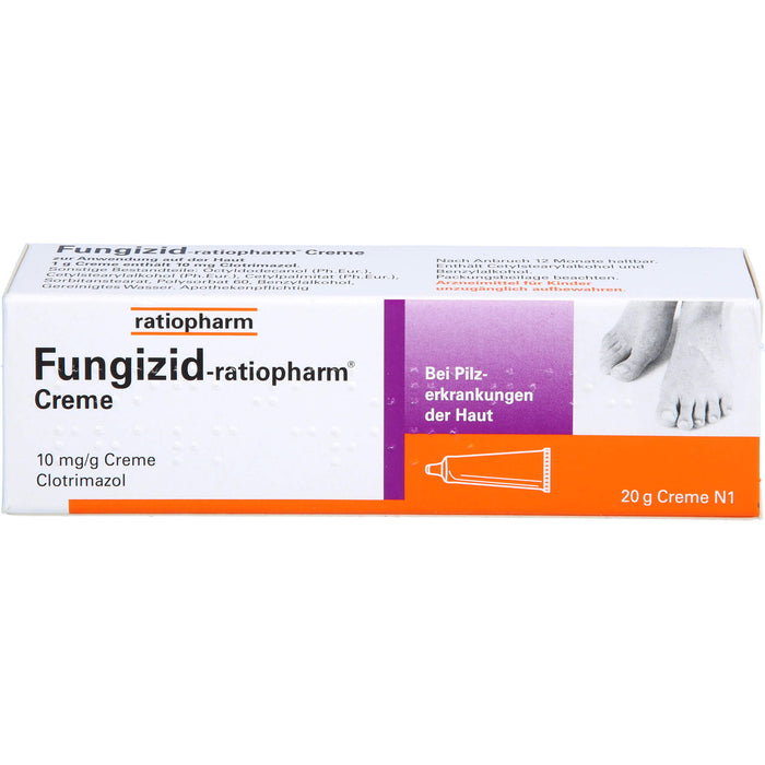 Fungizid-ratiopharm Creme bei Pilzerkrankungen der Haut, 20 g Crème