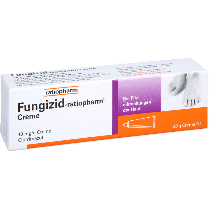 Fungizid-ratiopharm Creme bei Pilzerkrankungen der Haut, 20 g Cream