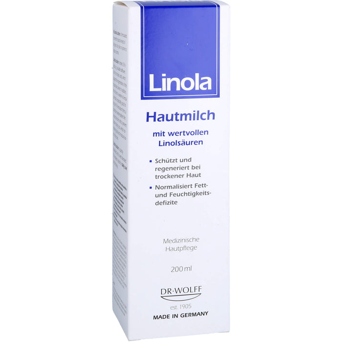 Linola Hautmilch mit wertvollen Linolsäuren, 200 ml Cream