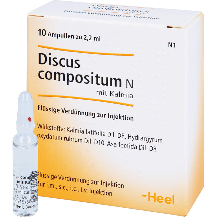 Heel Discus compositum N mit Kalmia Ampullen, 10 pcs. Ampoules