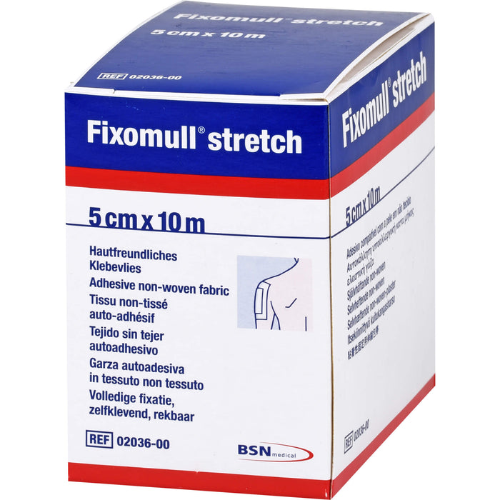 Fixomull stretch 5 cm x 10 m hypoallergenes Klebevlies, 1 pcs. Patch