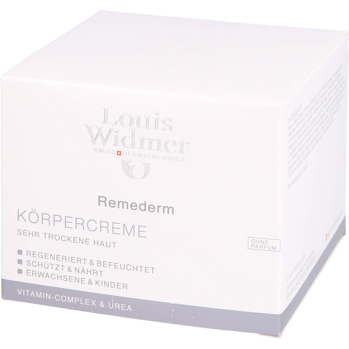 Louis Widmer Remederm Körpercreme unparfümiert, 250 ml Cream