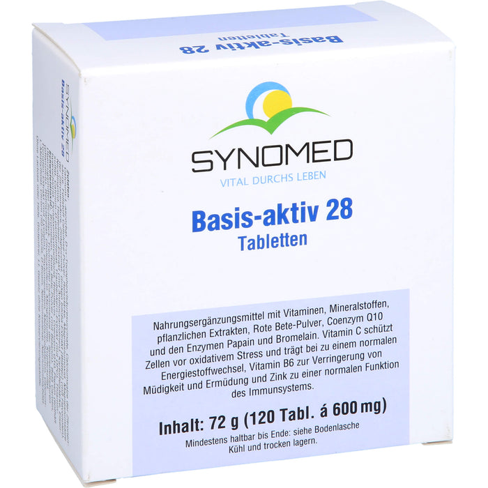 SYNOMED Basis-aktiv 28 Tabletten, 120 pc Tablettes