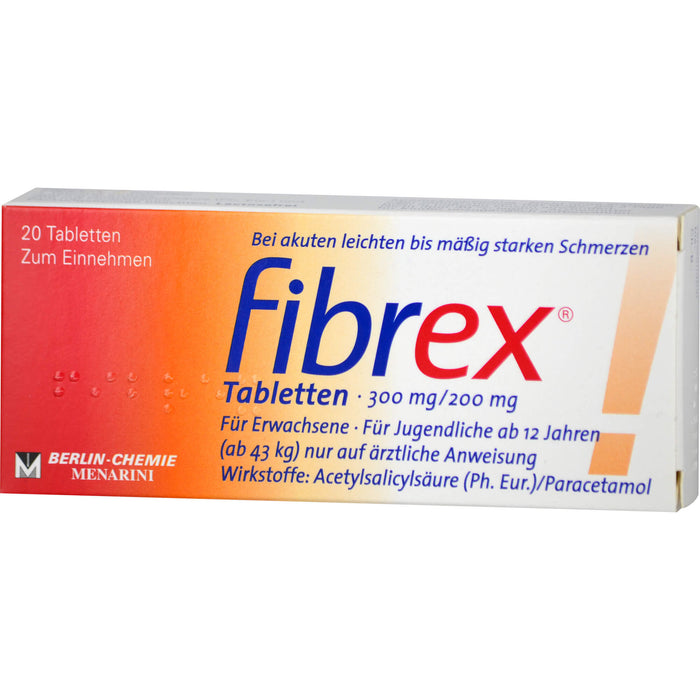 BERLIN-CHEMIE fibrex Tabletten bei Schmerzen, 20 pcs. Tablets