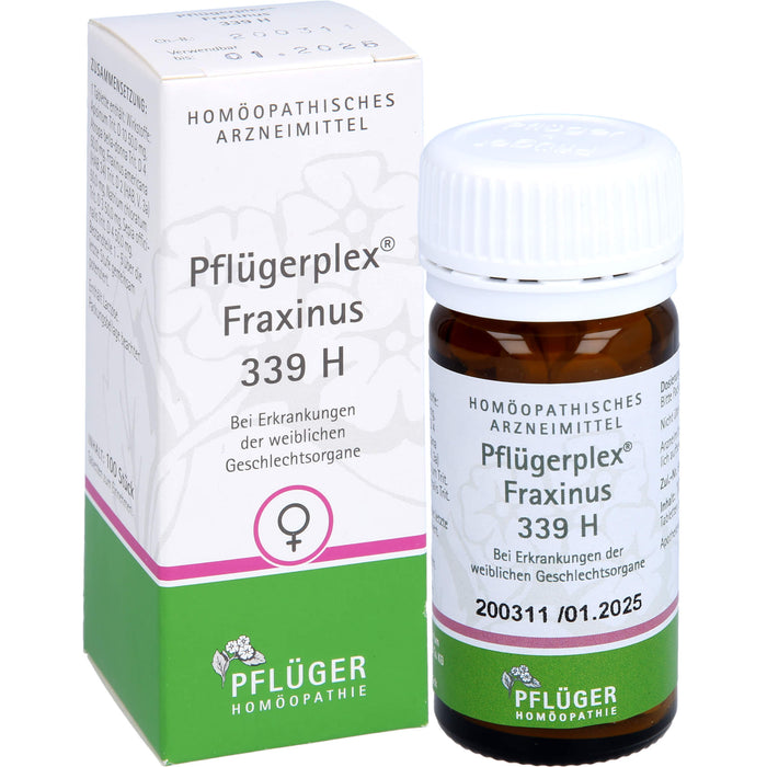 Pflügerplex Fraxinus 339 H Tabletten bei Erkrankungen der weiblichen Geschlechtsorgane, 100 pcs. Tablets