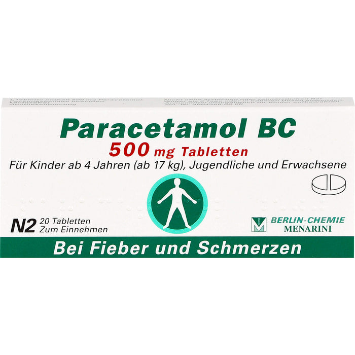 Paracetamol BC 500 mg Tabletten, 20 St. Tabletten