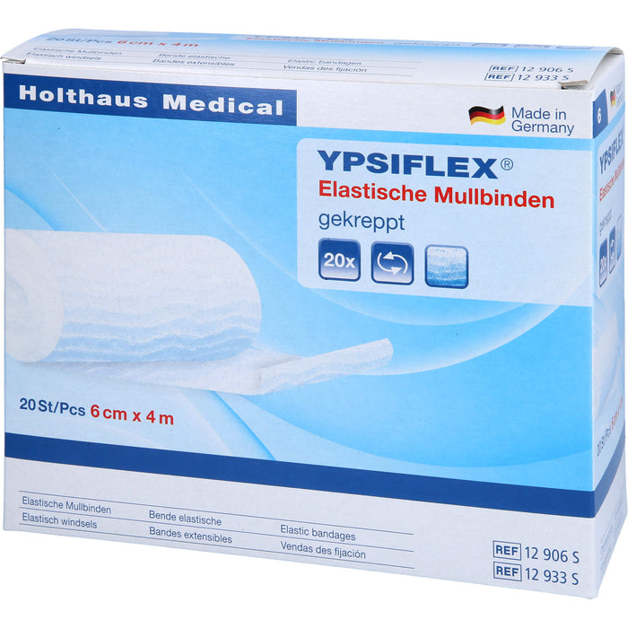 Holthaus Medical elastische Mullbinde 6 cm x 4 m, 20 St. Packung