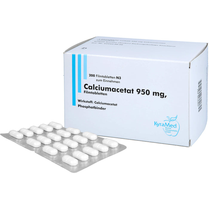 Calciumacetat 950 mg, Filmtabletten, 200 St FTA