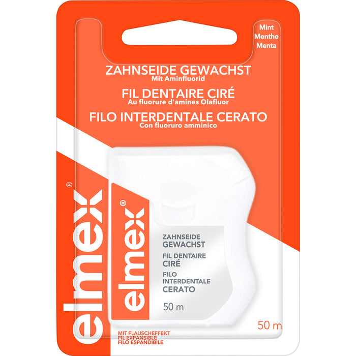 elmex Zahnseide gewachst mit Aminfluorid, 1 St. Packung