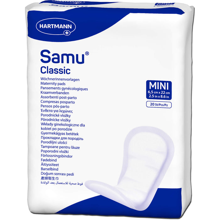 Samu Classic Mini Wöchnerinnenvorlagen, 20 pc Pantalons